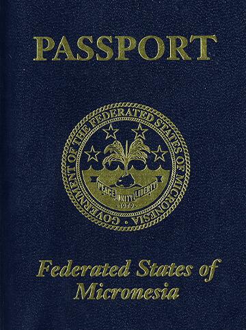 Cover of Micronesia passport