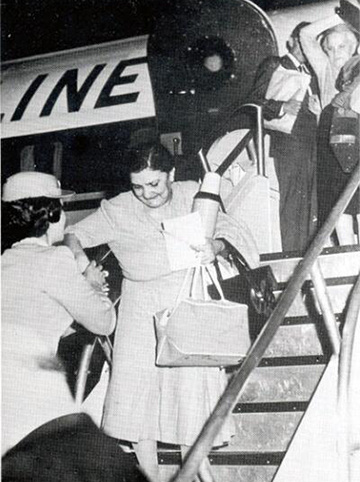 Armenian refugees from Lebanon are greeted in their native tongue by a Port Receptionist. *Annual Report of the Immigration and Naturalization Service, 1961.