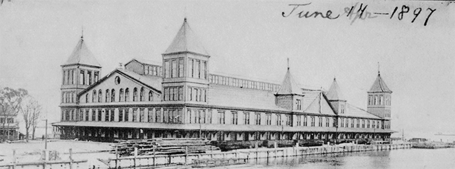 Picture of Ellis Island on June 14, 1897