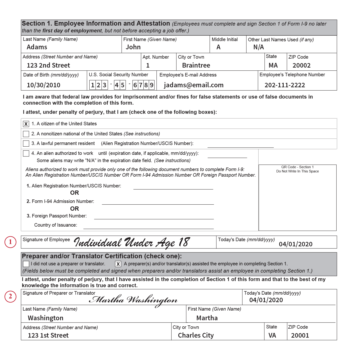 177.17 Minors (Individuals under Age 178)  USCIS