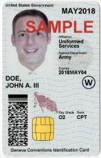 Sample image of the DOD Card