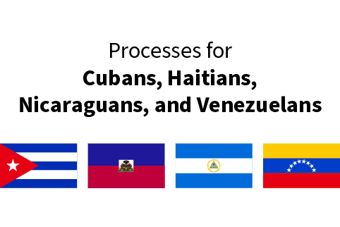 Processes for Cubans, Haitians, Nicaraguans and Venezuelans