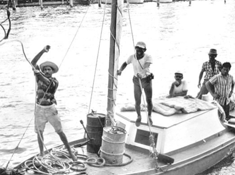 Image of Cuban refugees arriving in the United States, 1962. *State Library & Archives of Florida.
