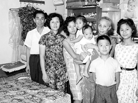 Image of Wong Yick Yuen family, last group of Hong Kong parolees in fiscal year 1963. USCIS History Office and Library. Wong Yick Yuen family, last group of Hong Kong parolees in fiscal year 1963. *USCIS History Office and Library.